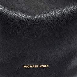 Pre Owned حقيبة كتف مايكل كورس إلانا جلد أسود