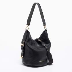 Pre Owned حقيبة كتف مايكل كورس إلانا جلد أسود