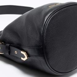 Pre Owned حقيبة كتف مايكل كورس إلانا جلد أسود