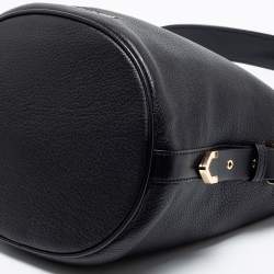 Pre Owned حقيبة كتف مايكل كورس إلانا جلد أسود