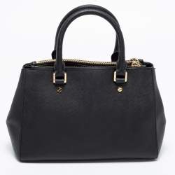 مملوكة مسبقًا Michael Kors Black Leather Medium Sutton Tote
