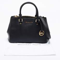 مملوكة مسبقًا Michael Kors Black Leather Medium Sutton Tote