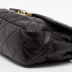 Pre Owned حقيبة كتف مايكل كورس سلوان جلد أسود كبيرة