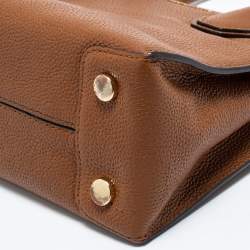 Pre Owned MICHAEL Michael Kors Brown Leather Mini Mercer Tote