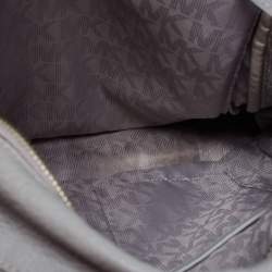 Michael Kors Grey Leather Rhea Medium Backpack