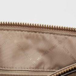 Pre Owned حقيبة كتف مايكل كورس نيكول جلد بيج 