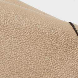 Pre Owned حقيبة كتف مايكل كورس نيكول جلد بيج 