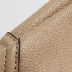 Pre Owned حقيبة كتف مايكل كورس نيكول جلد بيج 