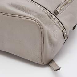 مملوكة مسبقًا حقيبة ظهر مايكل كورس ريا جلد رصاصي متوسطة