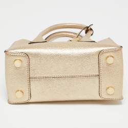 مملوكة مسبقًا Michael Kors Gold Leather Mercer Tote