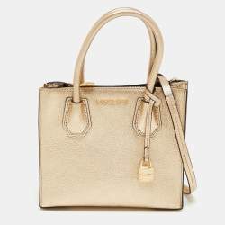 مملوكة مسبقًا Michael Kors Gold Leather Mercer Tote