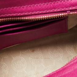 Pre Owned Michael Kors Pink Saffiano Leather Small Selma Crossbody Bag