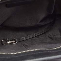 Pre Owned Michael Kors Black/ Blue Leather Selma Satchel