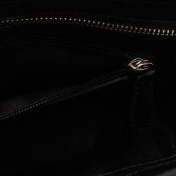 Pre Owned Michael Kors Black/ Blue Leather Selma Satchel