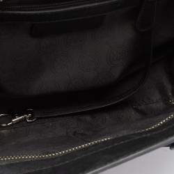 Pre Owned Michael Kors Black/ Blue Leather Selma Satchel