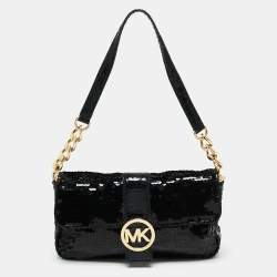 Michael Kors Suri Quilted Crossbody Bag Small Black in Faux Leather with  Gold-tone - US