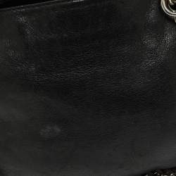 Pre Owned Michael Kors Black Leather Chelsea Shoulder Bag