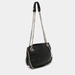 Pre Owned Michael Kors Black Leather Chelsea Shoulder Bag
