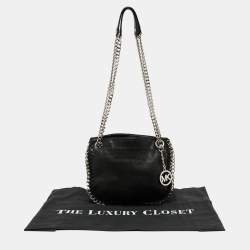 Pre Owned Michael Kors Black Leather Chelsea Shoulder Bag