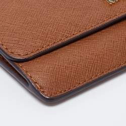 Pre Owned Michael Kors Brown Leather Continental  Wallet