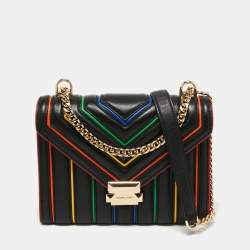 مملوكة مسبقًا Michael Kors Black Leather Whitney Crossbody Bag