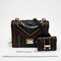 مملوكة مسبقًا Michael Kors Black Leather Whitney Crossbody Bag