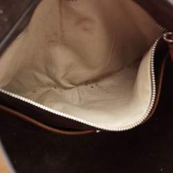 Pre Owned Michael Kors Brown Grained Leather Medium Tote