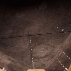 Pre Owned Michael Kors Brown Grained Leather Medium Tote