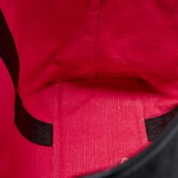 Pre Owned Michael Kors Black Logo Stripe Signature Coated Canvas and Leather Large Eva Tote