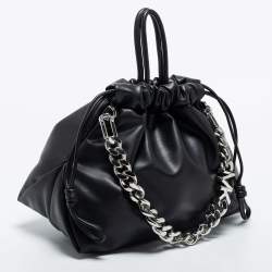 Pre Owned Michael Kors Black Leather Nola Shoulder Bag