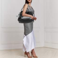 Pre Owned Michael Kors Black Leather Nola Shoulder Bag