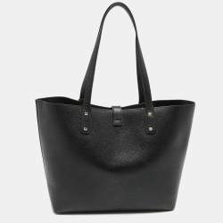 Pre Owned Michael Kors Black Leather Large Karson Carryall Tote