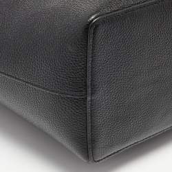 Pre Owned Michael Kors Black Leather Large Karson Carryall Tote