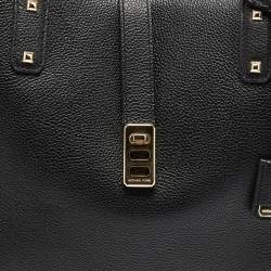 Pre Owned Michael Kors Black Leather Large Karson Carryall Tote