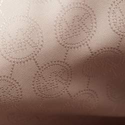 Pre Owned Michael Kors Beige/Brown Python Embossed  Leather Bleecker Top Handle Bag
