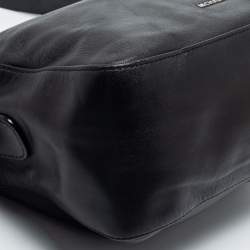 Pre Owned Michael Kors Black Leather Medium Grand Shoulder Bag