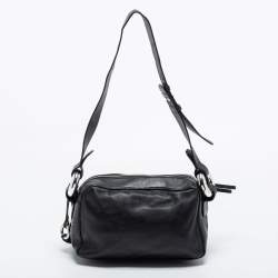 Pre Owned Michael Kors Black Leather Medium Grand Shoulder Bag