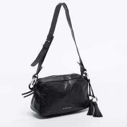 Pre Owned Michael Kors Black Leather Medium Grand Shoulder Bag