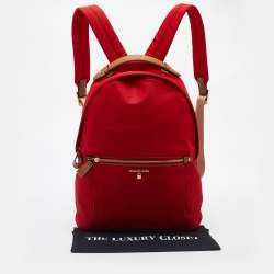 Michael Kors Red Nylon Large Kelsey Backpack