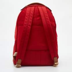 Michael Kors Red Nylon Large Kelsey Backpack