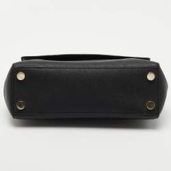 Pre Owned Michael Kors Black Leather Small Ava Top Handle Bag