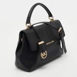 Pre Owned Michael Kors Black Leather Small Ava Top Handle Bag