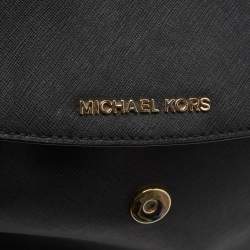 Pre Owned Michael Kors Black Leather Small Ava Top Handle Bag