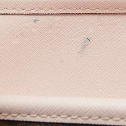 Pre Owned Michael Kors Light Pink Monogram Coated Canvas Large Jet Set Tote