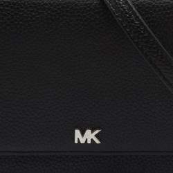 Pre Owned Michael Kors Black Pebbled Leather Convertible Crossbody Bag