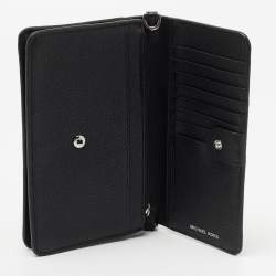 Pre Owned Michael Kors Black Pebbled Leather Convertible Crossbody Bag