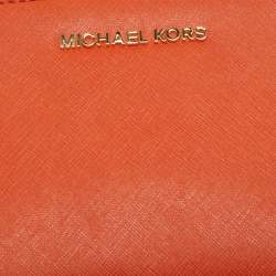 مملوكة مسبقًا Michael Kors Orange Leather Selma Crossbody Bag