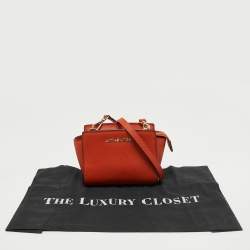 مملوكة مسبقًا Michael Kors Orange Leather Selma Crossbody Bag