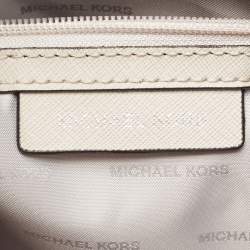 Pre Owned Michael Kors Grey/Black Leather Mercer Satchel