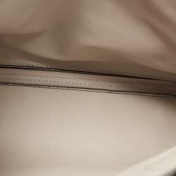 Pre Owned Michael Kors Grey/Black Leather Mercer Satchel